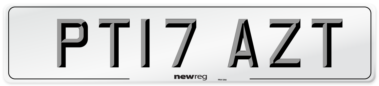 PT17 AZT Number Plate from New Reg